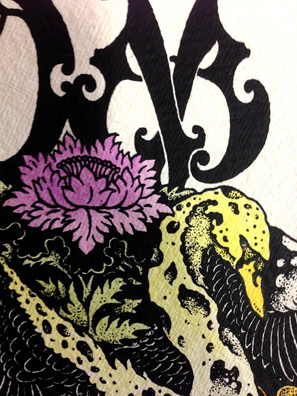 OM hand painted print - Samaritan Press