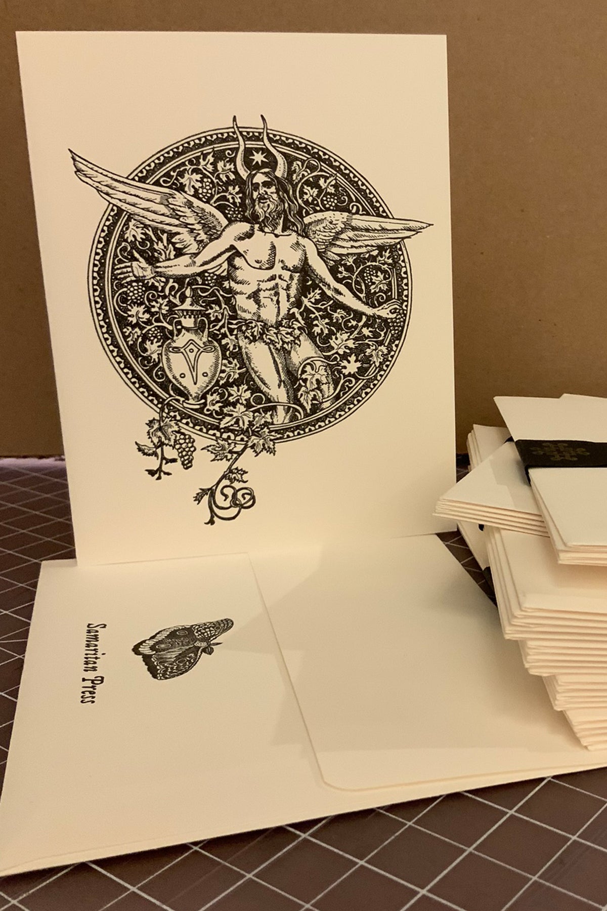 Samael and the Vine : Letterpress Greeting Card - Samaritan Press