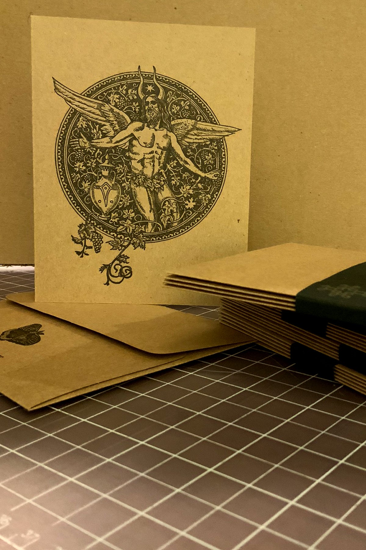 Samael and the Vine : Letterpress Greeting Card - Samaritan Press